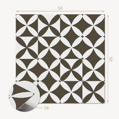 Quadratische wandpaneel selbstklebend Geometrie in einer modernen Version der Abstraktion