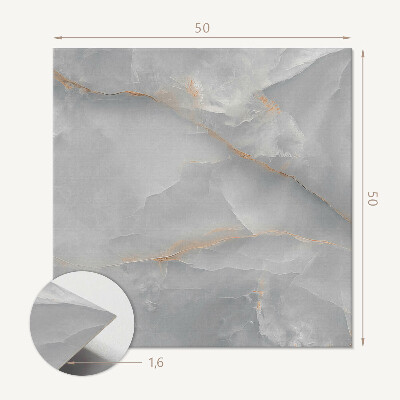 Quadratische wandpaneel selbstklebend Exklusives Marmor-Design