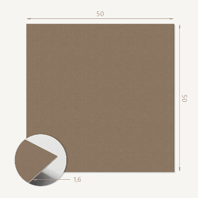 Quadratische wandpaneel Brauner minimalistischer Stil
