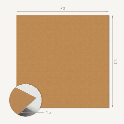 Quadratische wandpaneel selbstklebend Orange