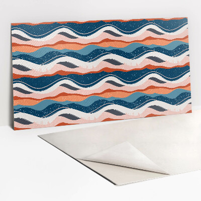 Wandpaneel selbstklebend Abstrakte bunte Wellen