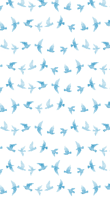Rollo Blaue Vögel