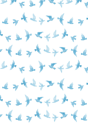 Rollo Blaue Vögel