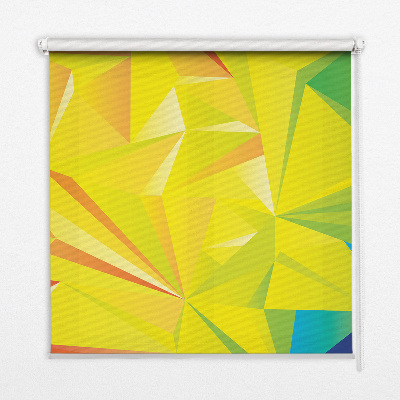 Fensterrollo Buntes Origami-Muster