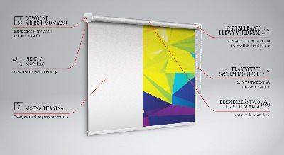 Fensterrollo Buntes Origami-Muster