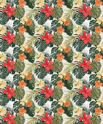 Rollo Tropische Blumen und Blätter