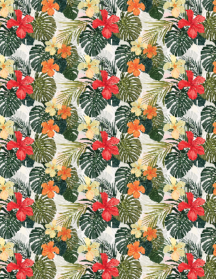 Rollo Tropische Blumen und Blätter