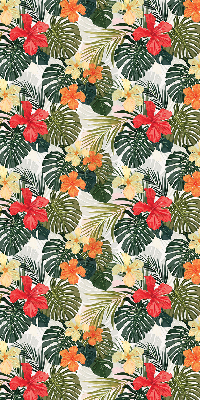 Rollo Tropische Blumen und Blätter