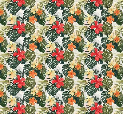 Rollo Tropische Blumen und Blätter