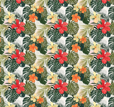 Rollo Tropische Blumen und Blätter