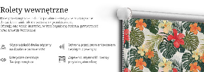 Rollo Tropische Blumen und Blätter