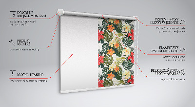 Rollo Tropische Blumen und Blätter