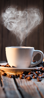 Rollo für fenster Eine Tasse Kaffee