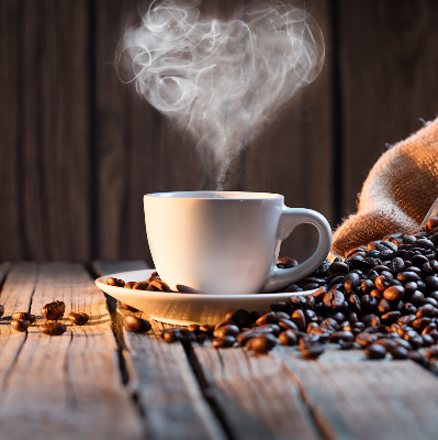 Rollo für fenster Eine Tasse Kaffee
