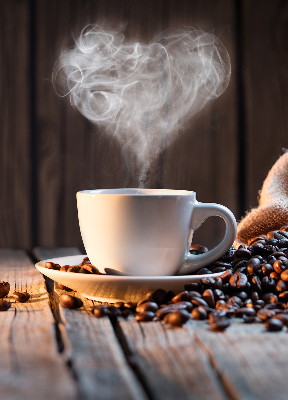 Rollo für fenster Eine Tasse Kaffee