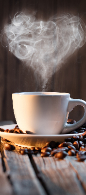 Rollo für fenster Eine Tasse Kaffee