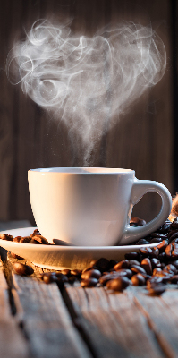 Rollo für fenster Eine Tasse Kaffee