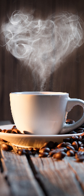 Rollo für fenster Eine Tasse Kaffee
