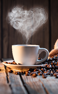 Rollo für fenster Eine Tasse Kaffee