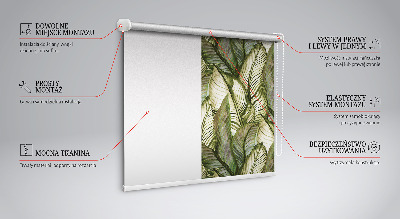 Fenster rollo Blätter