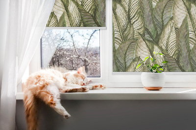 Fenster rollo Blätter