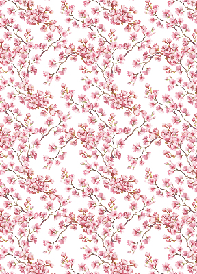 Rollo für fenster Rosa Blütenblätter der Knospen am Baum