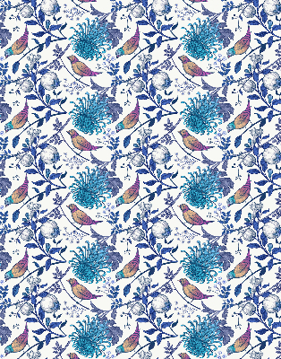Rollo Blaue Baumblüten