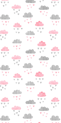 Fensterrollo Rosa und graue Wolken