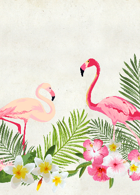 Rollo Flamingos auf den Blättern