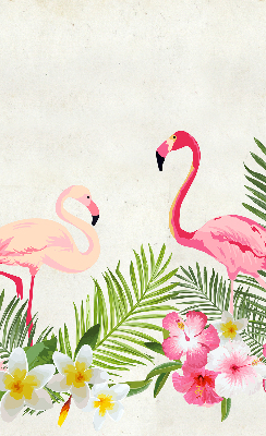Rollo Flamingos auf den Blättern