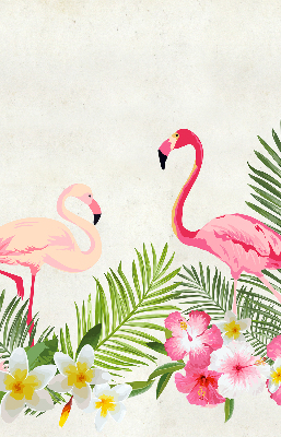 Rollo Flamingos auf den Blättern