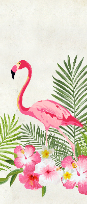 Rollo Flamingos auf den Blättern