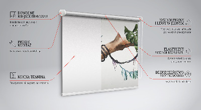 Rollo für fenster Geparden auf einem Ast