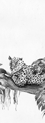 Rollo Gezeichnete Geparden auf einem Ast