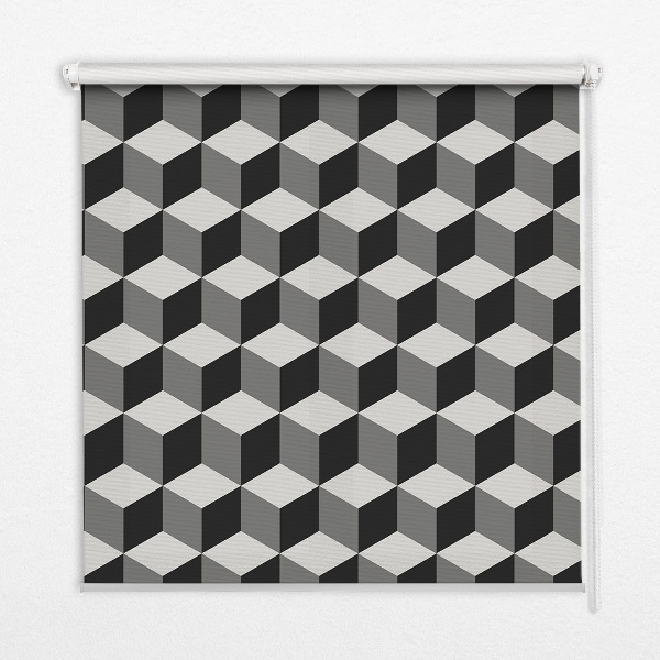 Verdunkelungsrollo 3D-Würfel