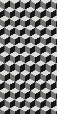 Verdunkelungsrollo 3D-Würfel