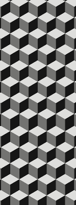 Verdunkelungsrollo 3D-Würfel