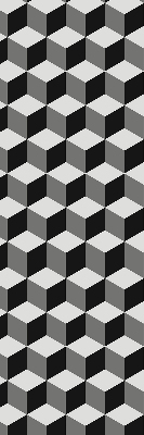 Verdunkelungsrollo 3D-Würfel