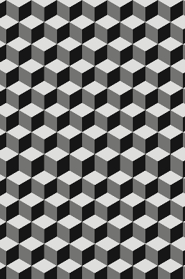 Verdunkelungsrollo 3D-Würfel