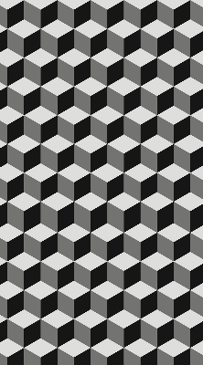 Verdunkelungsrollo 3D-Würfel