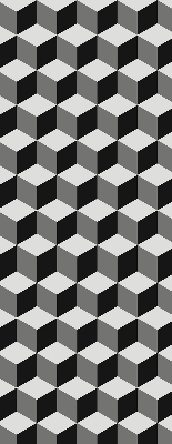 Verdunkelungsrollo 3D-Würfel