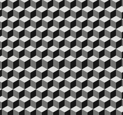 Verdunkelungsrollo 3D-Würfel