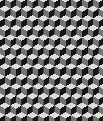 Verdunkelungsrollo 3D-Würfel