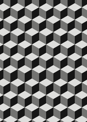 Verdunkelungsrollo 3D-Würfel