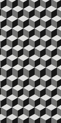 Verdunkelungsrollo 3D-Würfel