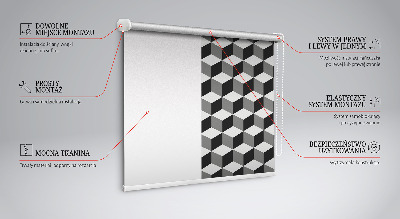 Verdunkelungsrollo 3D-Würfel