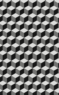 Verdunkelungsrollo 3D-Würfel