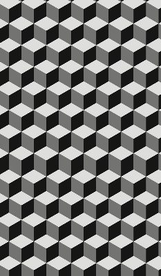 Verdunkelungsrollo 3D-Würfel
