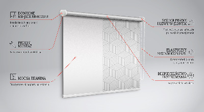 Verdunkelungsrollo 3D-Würfel