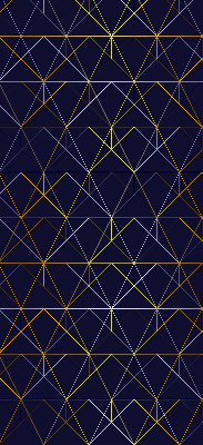 Rollo Gelbe Linien die in Dreiecken verbunden sind